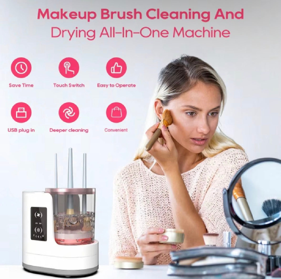 Orvella SpinClean Brush Cleaner